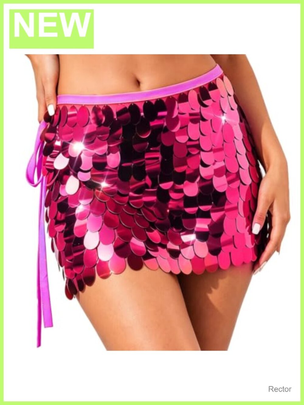 Sparkly Sequin Belly Dance Skirt Mermaid Costume Wrap Rave